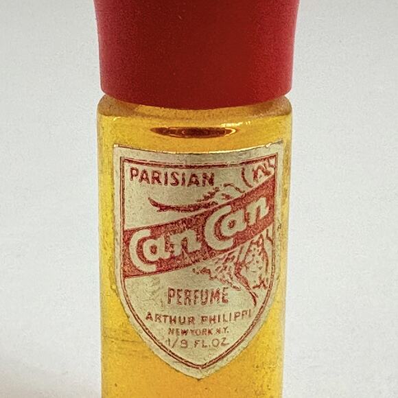 Arthur Philippi Parisian Can Can Perfume Cologne 1/8 oz Mini 1940s NOS - Picture 2 of 3